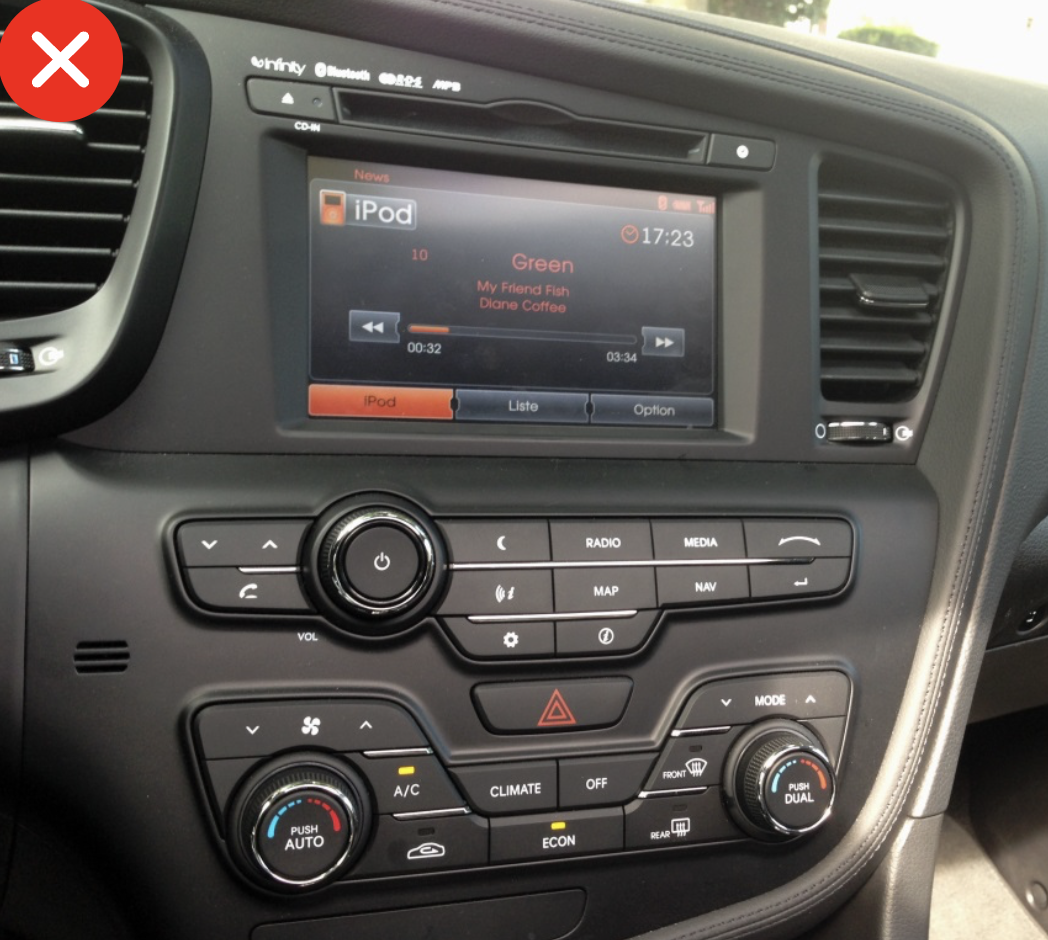 Autoradio d'origine Kia Optima