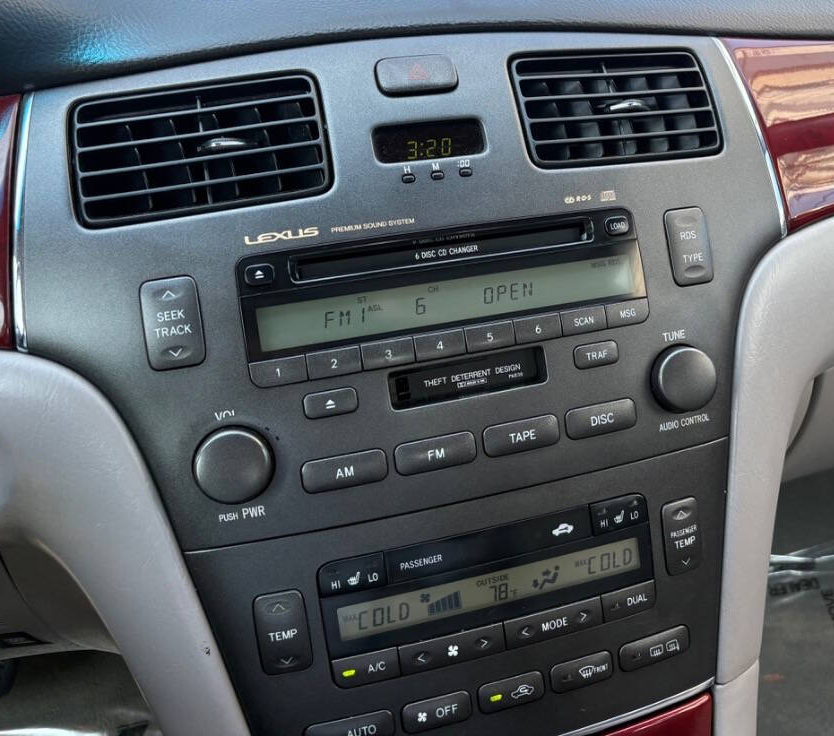 Autoradio origine Lexus ES 250 de 2001 à 2006