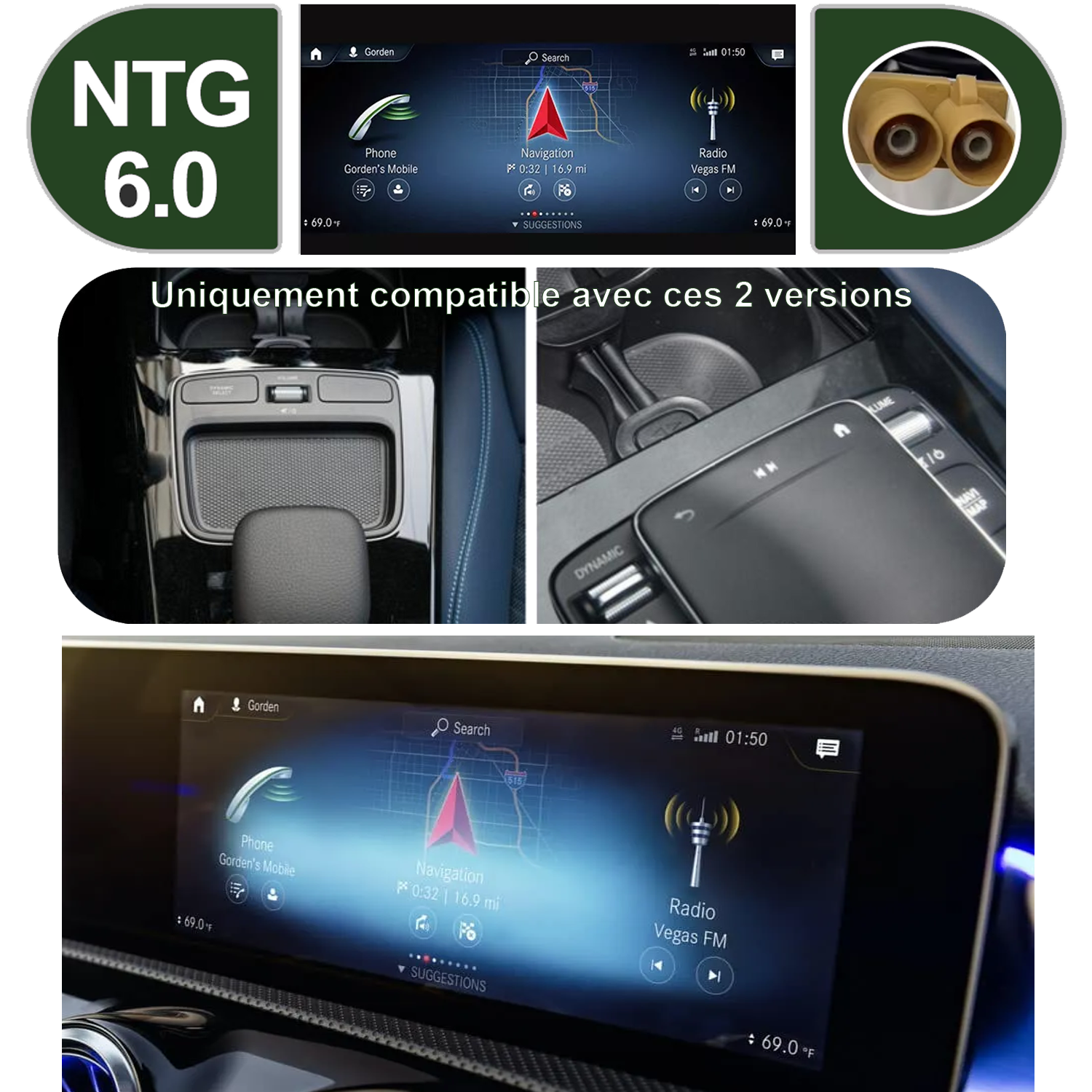 Vérification version Mercedes NTG6.0 COMAND écran Classe V