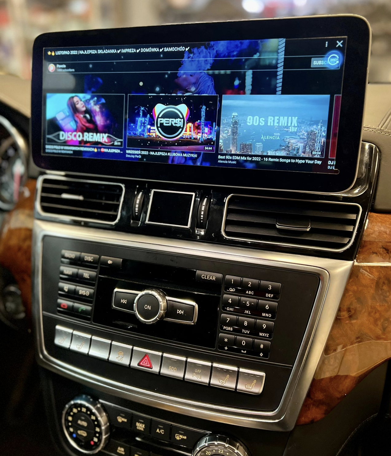 Interface Mercedes OEM intégrée écran Android ML W166 GL X166