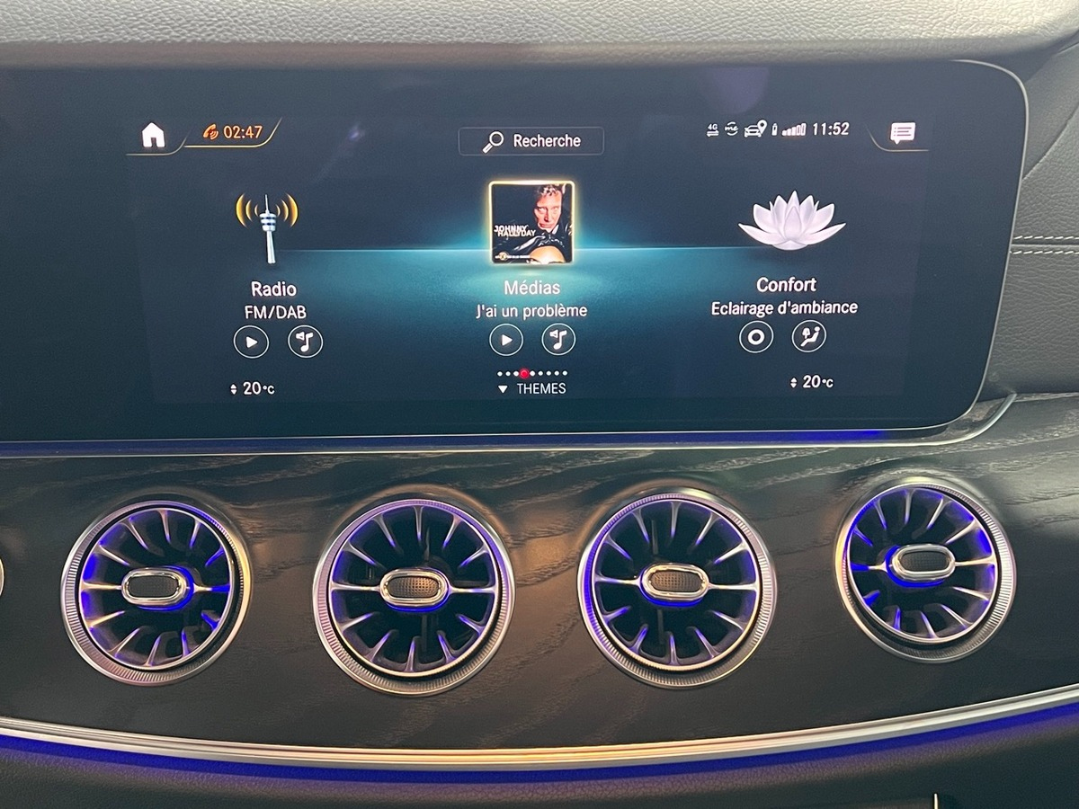 Écran Mercedes Classe E W213 NTG6 12,3 pouces tactile COMAND Online compatible CarPlay 2019-2024