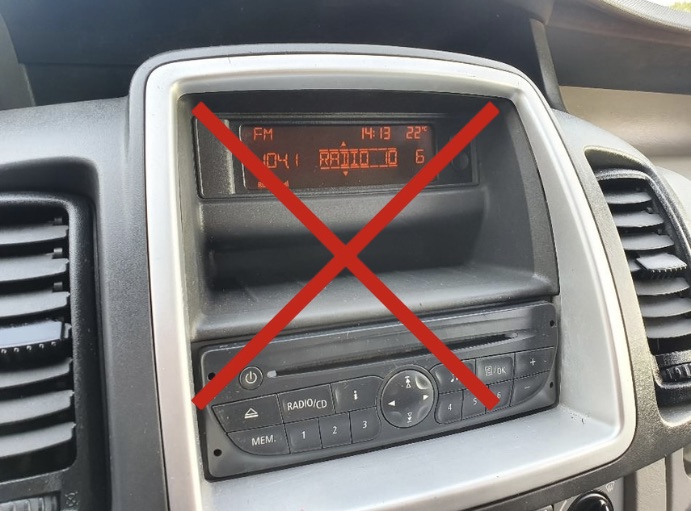 Autoradio d'origine Renault Trafic