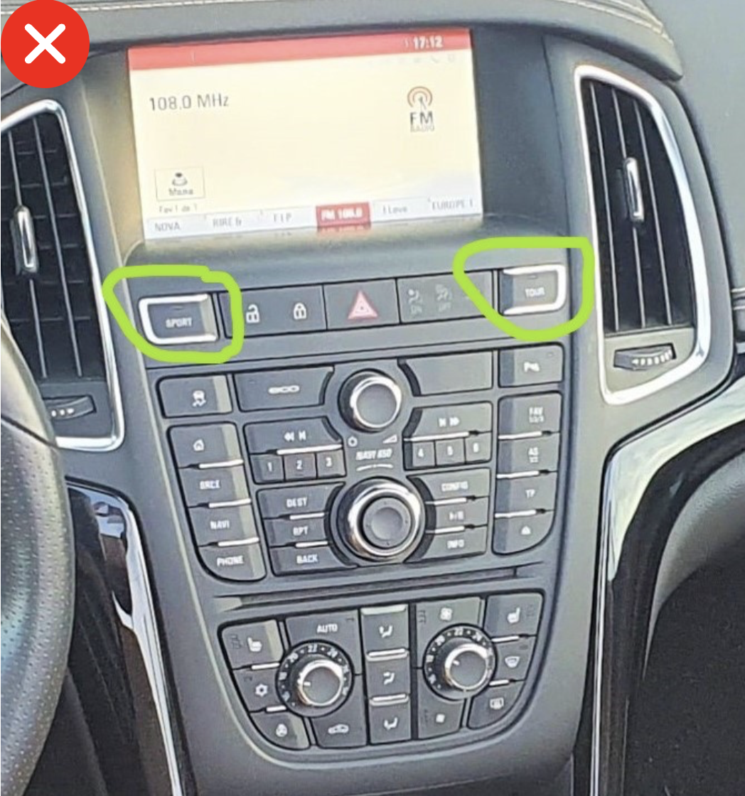 Autoradio d'origine Opel Astra J