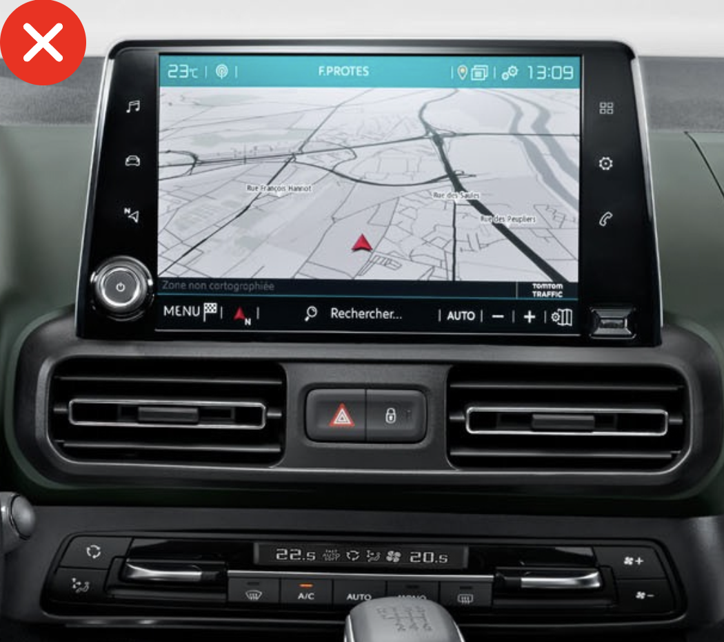 Autoradio d'origine Peugeot Rifter et Partner