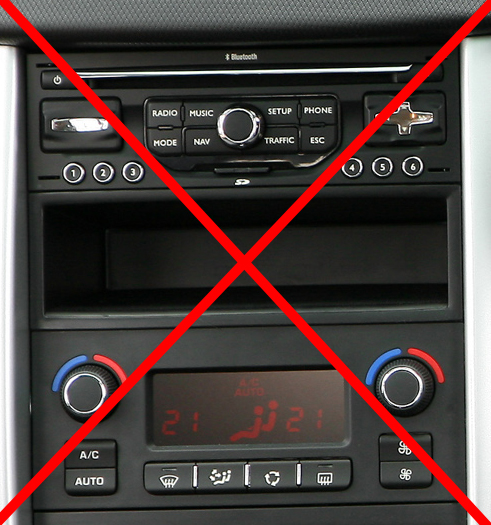 KIT Autoradio multimédia USB/Bluetooth Peugeot 207, 307, Partner et Expert  