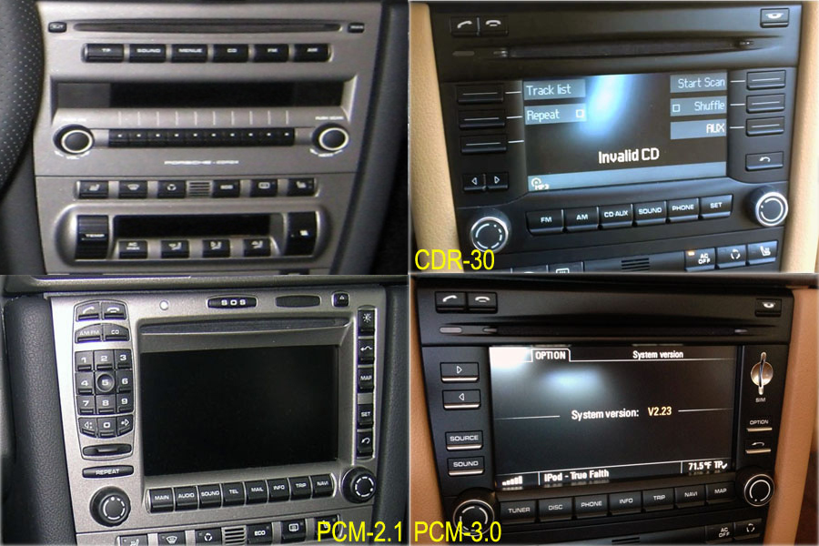 Autoradio GPS DVD Porsche 911 997, Cayman écran tactile