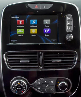 Tablette tactile QLED Android, Apple Carplay sans fil Renault Zoe