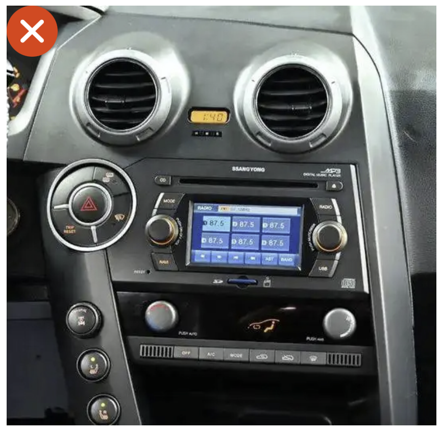 Poste radio d'origine Ssangyong Actyon système audio constructeur