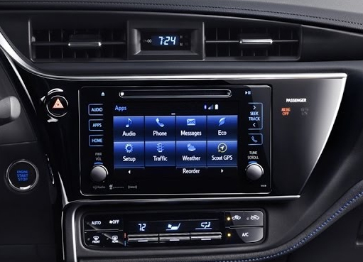 Autoradio tactile GPS et Apple Carplay Toyota Auris et Corolla
