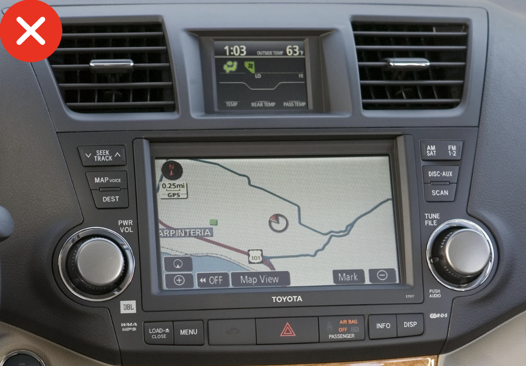 Autoradio d'origine Toyota Highlander