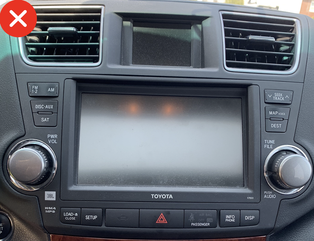 Autoradio d'origine Toyota Highlander