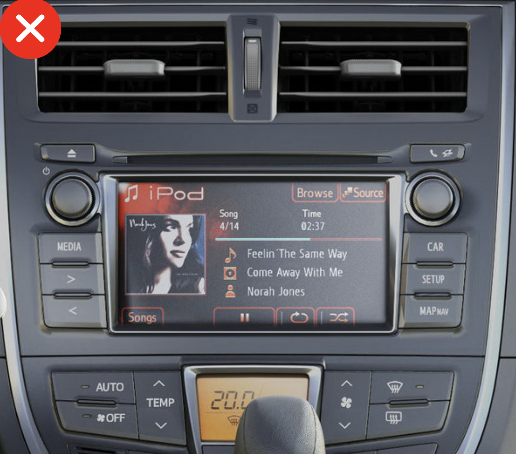 Autoradio d'origine Toyota Verso