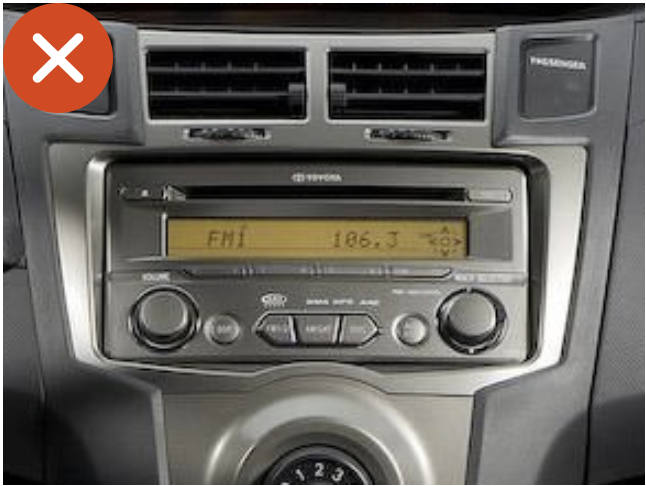 Système audio Toyota Yaris constructeur origine usine