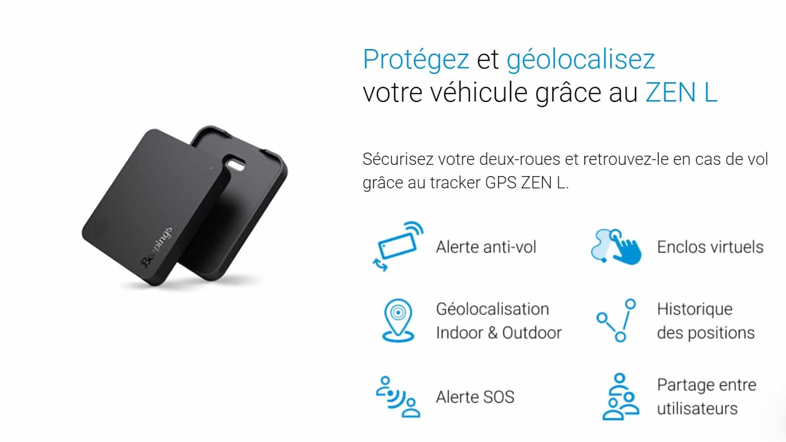 Traceur GPS Beepings ZEN L