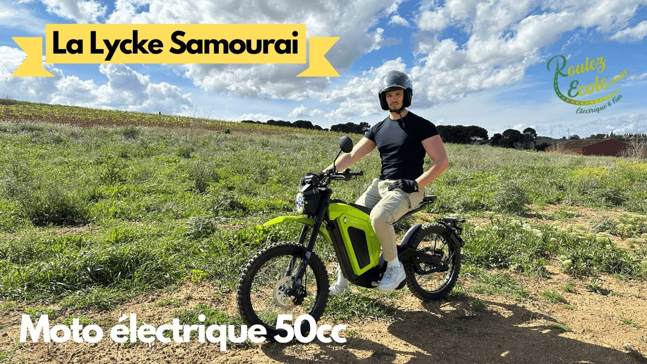 Moto électrique LYCKE en action